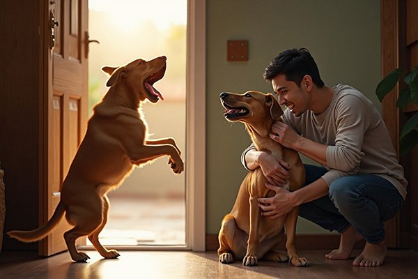 Transforma la llegada a casa. Te explicamos por qué debes evitar la euforia y cómo aplicar una rutina de saludo consciente que mejorará el comportamiento de tu perro.